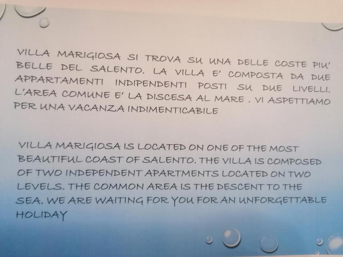 Villa Marigiosa Salento Marittima Exterior foto